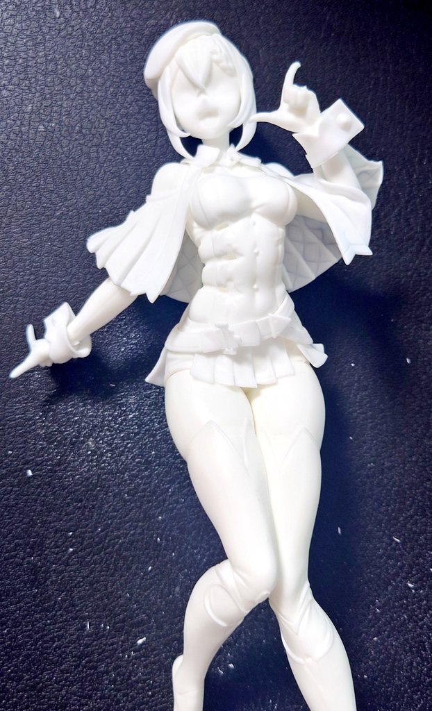 BOSS_Aikei's tweet image. となモで買えたミクさん
仮組太可愛い