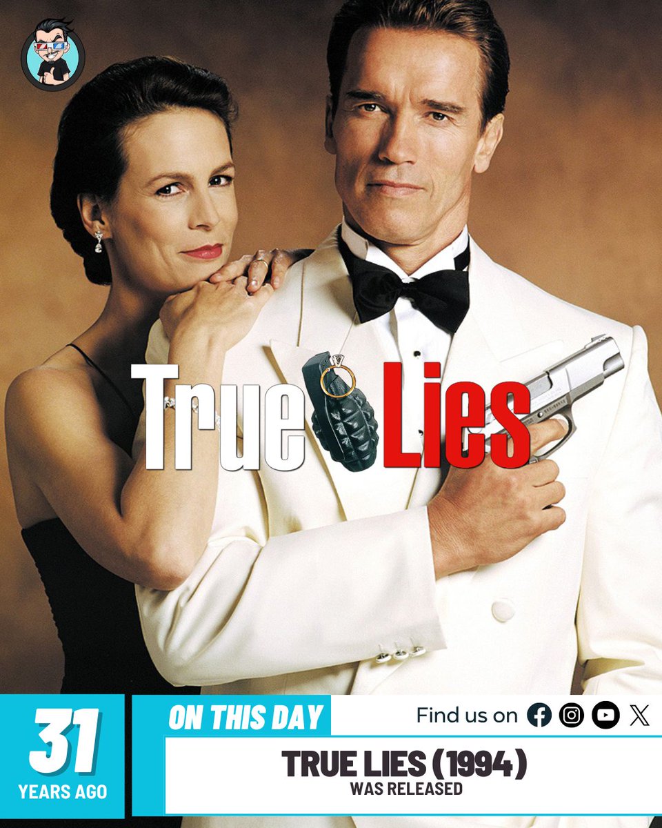 joblocom's tweet image. 31 years ago today, True Lies (1994) was released! 🎥 

#JoBloMovies #JoBloMovieNetwork #TrueLies