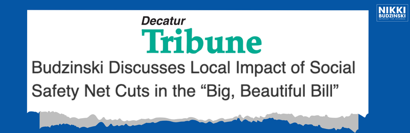 Here’s the truth: There’s nothing beautiful about this so-called “big beautiful bill.” 

It’s packed with harsh cuts to working families while delivering massive tax breaks to those who don’t need them. 

Last week, I met with community groups in Central Illinois to listen to