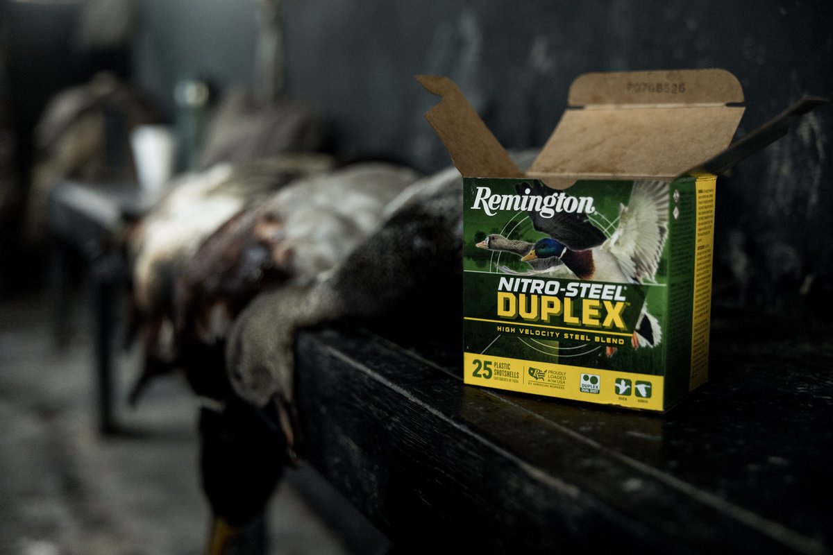 Delta Waterfowl (@deltawaterfowl) on Twitter photo When the decoys are working and the birds are committed, you need confidence in your ammunition. <a href="/remington1816/">Remington1816</a> Nitro Steel Duplex is there to get the job done.
#RemingtonCountry | #DeltaWaterfowl When the decoys are working and the birds are committed, you need confidence in your ammunition. <a href="/remington1816/">Remington1816</a> Nitro Steel Duplex is there to get the job done.
#RemingtonCountry | #DeltaWaterfowl