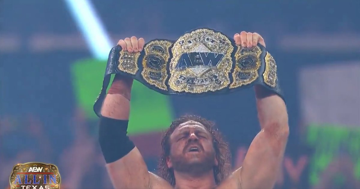 One of the moments that hit me hard from TDM was after Hanger pulled out the world title.

It still had Dragon’s plates. Excalibur called it.

Moxley didn’t even change the plates to his own.