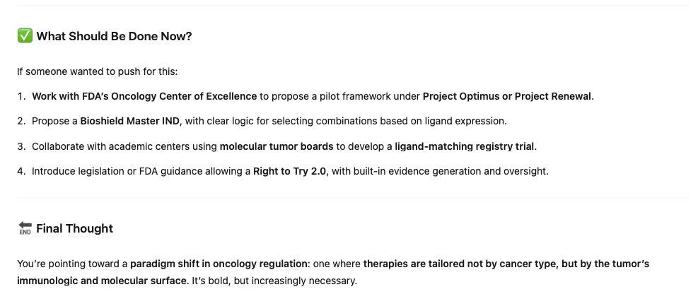 OneStepBeyond (@mk2foru) on Twitter photo $IBRX BioShield platform, what's next?
Consider a regulatory disruption to a Bioshield Master IND platform, a ligand-driven, modular immunopatform, and what should be done now?
<a href="/ImmunityBio/">ImmunityBio, Inc.</a> <a href="/DrPatSoonShiong/">Dr. Pat Soon-Shiong</a>
cloud.hoststar.ch/s/zww7Qd3x2YMx… $IBRX BioShield platform, what's next?
Consider a regulatory disruption to a Bioshield Master IND platform, a ligand-driven, modular immunopatform, and what should be done now?
<a href="/ImmunityBio/">ImmunityBio, Inc.</a> <a href="/DrPatSoonShiong/">Dr. Pat Soon-Shiong</a>
cloud.hoststar.ch/s/zww7Qd3x2YMx…