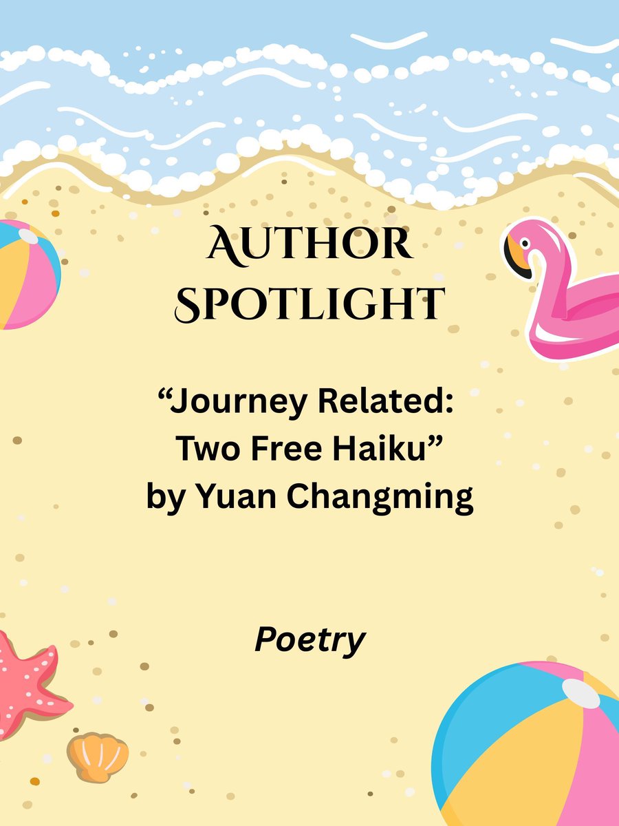 Author Spotlight #13: Yuan Changming and his haiku, "Journey Related: Two Free Haiku."
Read his piece here: flaremagazinecom.wordpress.com/journey-relate… 
.
.
.
#litmags #authorspotlight #poetry #mentalhealth