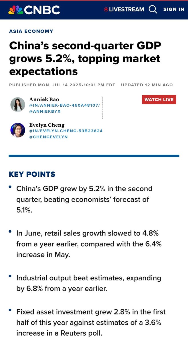 The Public Narrative (@pubnarrative_) on Twitter photo China 🇨🇳 : Growing at 5.2% at the massive base of $19 trillion
India 🇮🇳: Growing at 6.5% at a meagre base of $4 trillion
Question is: Why GOI boasts so much about fastest growing economy, when we are not adding as much to the economy?
<a href="/libertypartyind/">Libertarian Party of India 🇮🇳</a> China 🇨🇳 : Growing at 5.2% at the massive base of $19 trillion
India 🇮🇳: Growing at 6.5% at a meagre base of $4 trillion
Question is: Why GOI boasts so much about fastest growing economy, when we are not adding as much to the economy?
<a href="/libertypartyind/">Libertarian Party of India 🇮🇳</a>