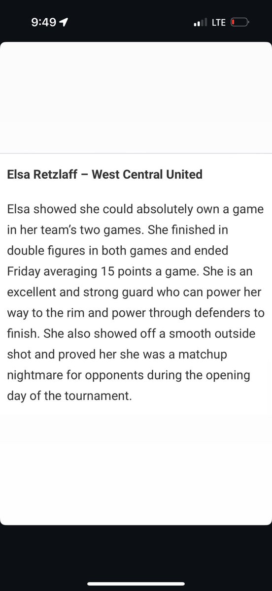 Elsa Retzlaff (@elsaretzlaff10) on Twitter photo Thanks <a href="/JrAllStarMN/">Minnesota Jr. All-Star GBB</a> <a href="/EricJrAllStar/">EricJrAllStar</a> for the kind words. It was a fun weekend with my <a href="/WCUgirlshoops/">West Central United Girls</a> teammates at the NT Meltdown! Thanks <a href="/JrAllStarMN/">Minnesota Jr. All-Star GBB</a> <a href="/EricJrAllStar/">EricJrAllStar</a> for the kind words. It was a fun weekend with my <a href="/WCUgirlshoops/">West Central United Girls</a> teammates at the NT Meltdown!