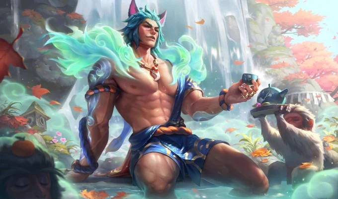 Spirit Blossom Springs Sett and Aphelios Splash Arts!