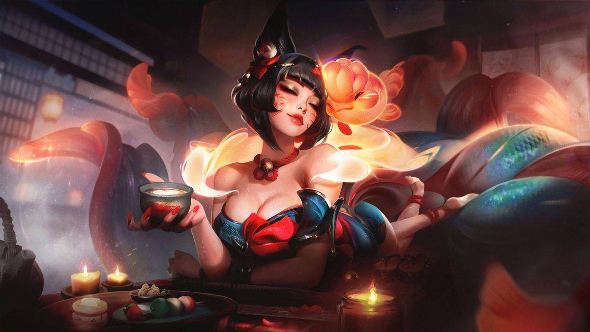 lollatam's tweet image. Un manantial capaz de calentar sus cuerpos y sanar sus almas.
¡Ahri manantial de la Flor Espiritual y su variante mítica ya están disponibles en el PBE!