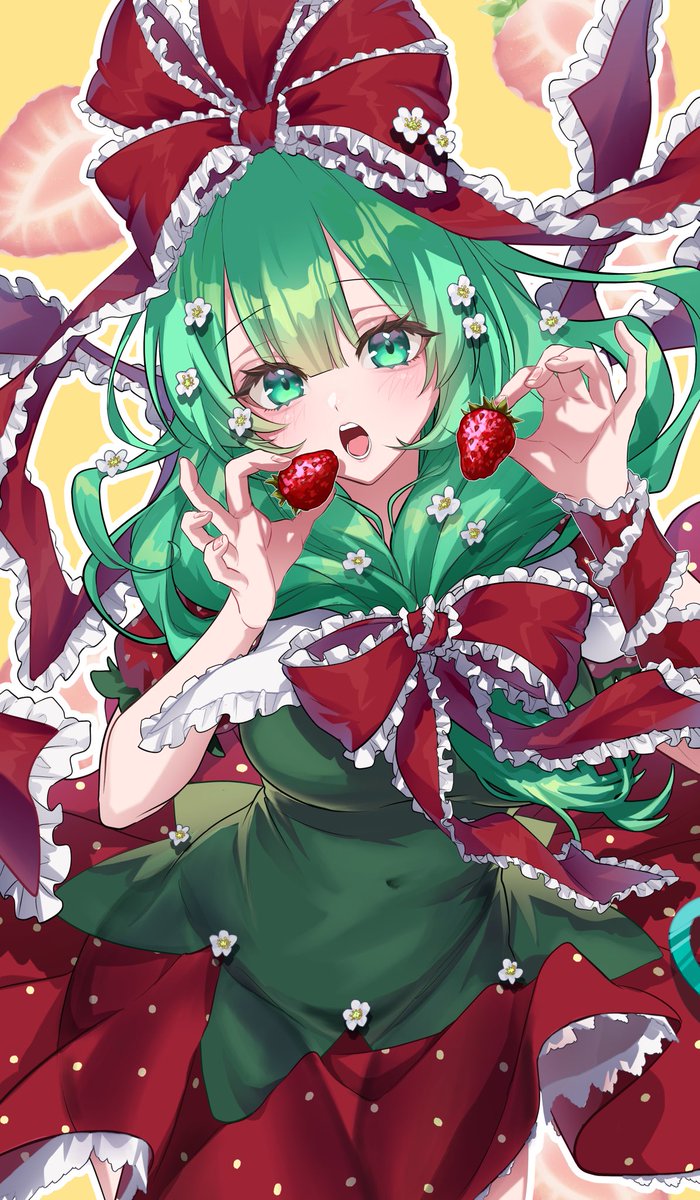 ♡🍓strawberry🍓♡

#鍵山雛 #東方Project 
#100日チャレンジ  (8日目)