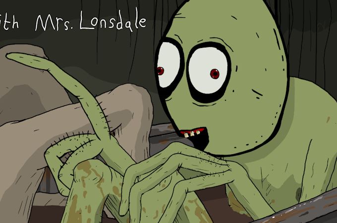 DAVID_FIRTH's tweet image. the next episode of Salad Fingers (#14) will be called "Crows" and is close to completion. I value the element of surprise so here are unspoileryish screenshots: