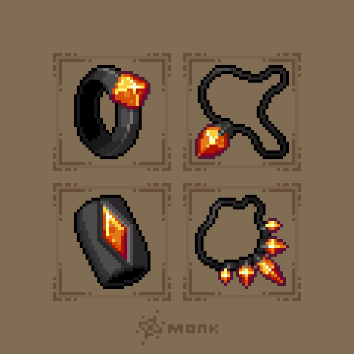 DrunkenMonkArt's tweet photo. 32x32 zenyte jewelry
#pixelart #ドット絵 #osrs https://t.co/fC33IIIaEP
