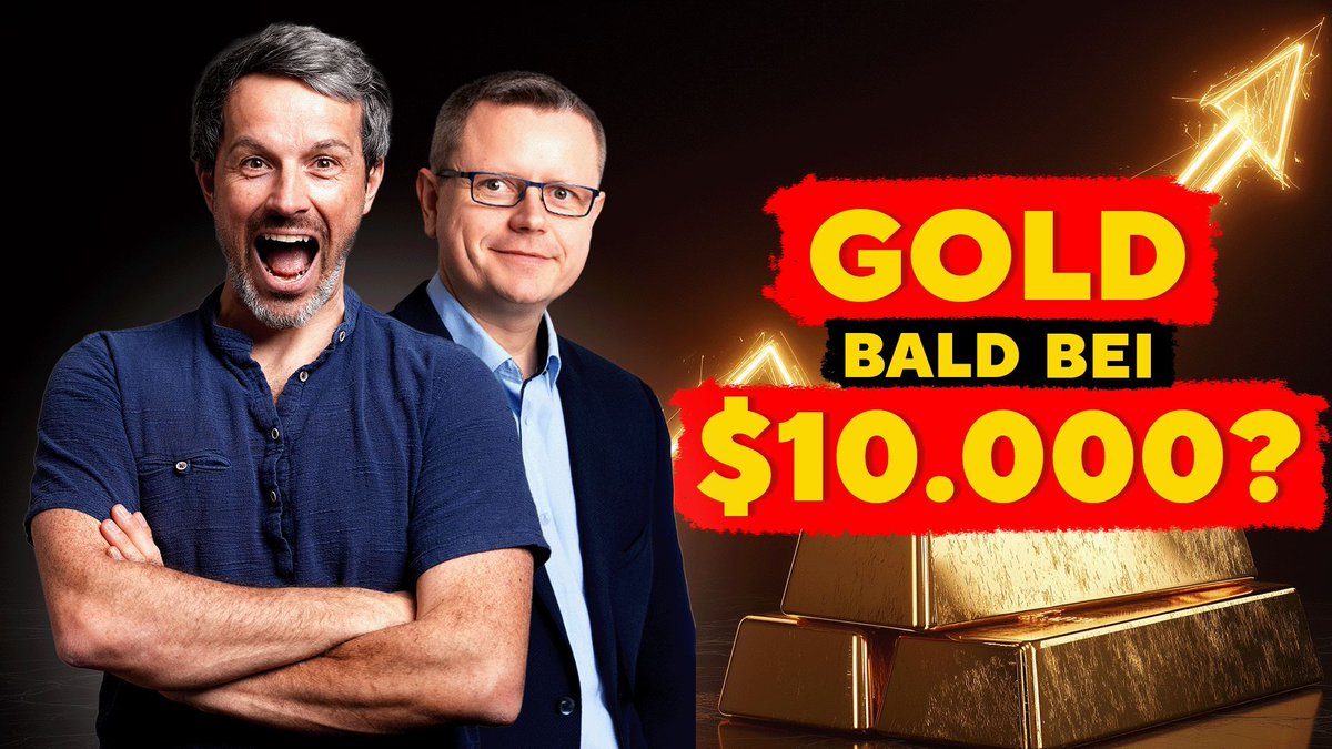 10.000 $ pro Unze? Warum der Goldpreis explodieren könnte! 

👉 youtu.be/h0CZFp4v72I 

Gold auf Allzeithoch, Schulden explodieren, das Geldsystem wankt – Robert Vitye erklärt im Gespräch mit Marc Friedrich, warum jetzt die Zeit für echtes, werthaltiges Geld gekommen ist.