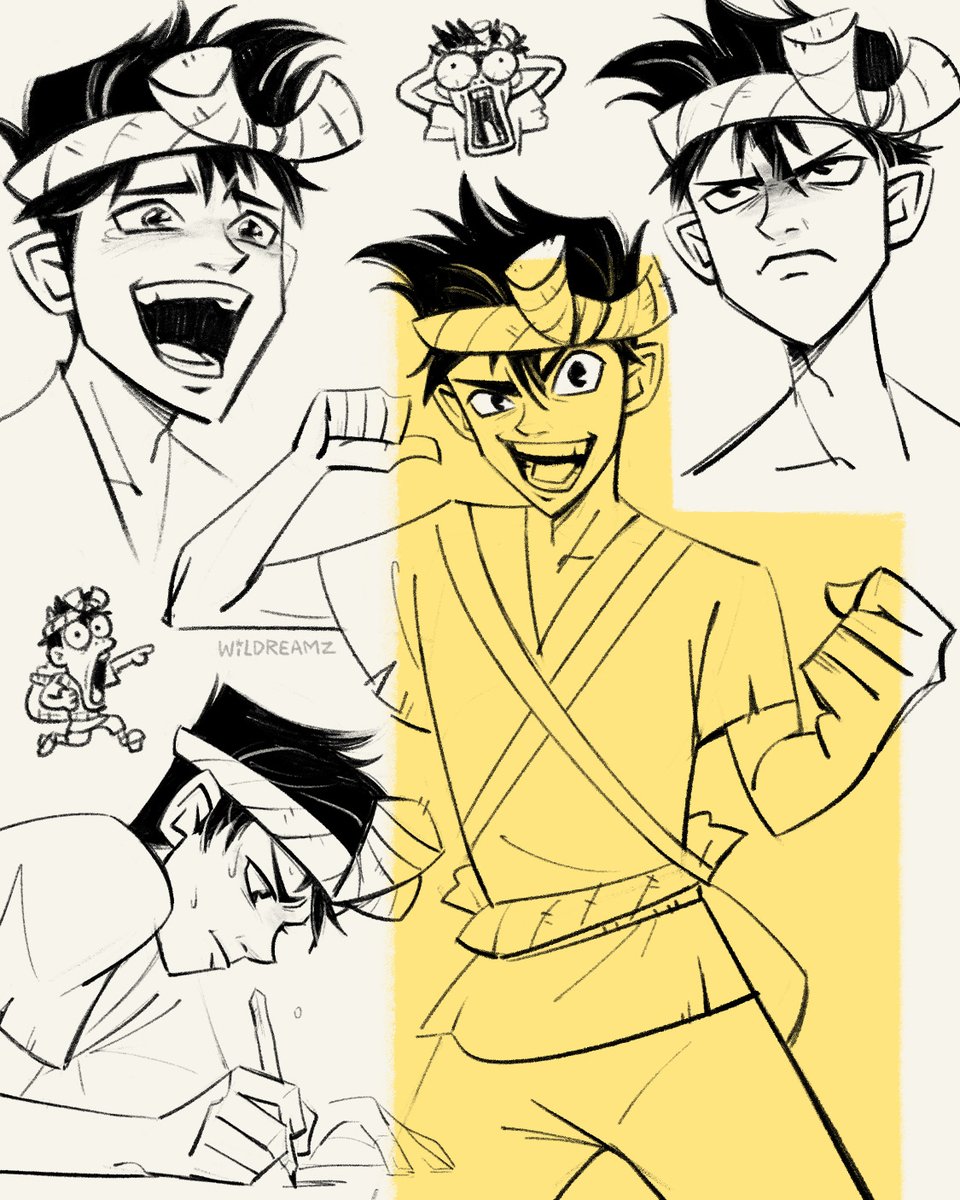 Wildmoriko's tweet image. Poured revival fluid onto some doodles #DrSTONE