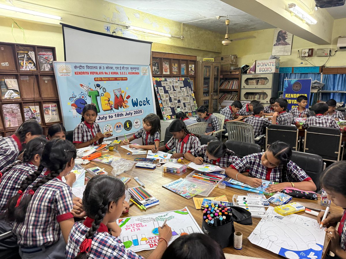 KVKusmunda's tweet image. STEM Day 2 | KV No.3 Kusmunda
Igniting young minds with innovation and curiosity in science, tech, engineering, and math! 🚀🔬📐
#STEM #NEP2020  #STEMDay #KVNo3Kusmunda #FutureInnovators @KVS_HQ @EduMinOfIndia @RaipurRo