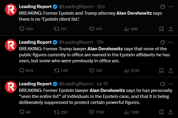 JK Johnny (@_johnnyjones) on Twitter photo <a href="/LeadingReport/">Leading Report</a> He went from "I saw it" to "it's nothing" to "it's not real" pretty quickly, eh? -- <a href="/LeadingReport/">Leading Report</a> He went from "I saw it" to "it's nothing" to "it's not real" pretty quickly, eh? --