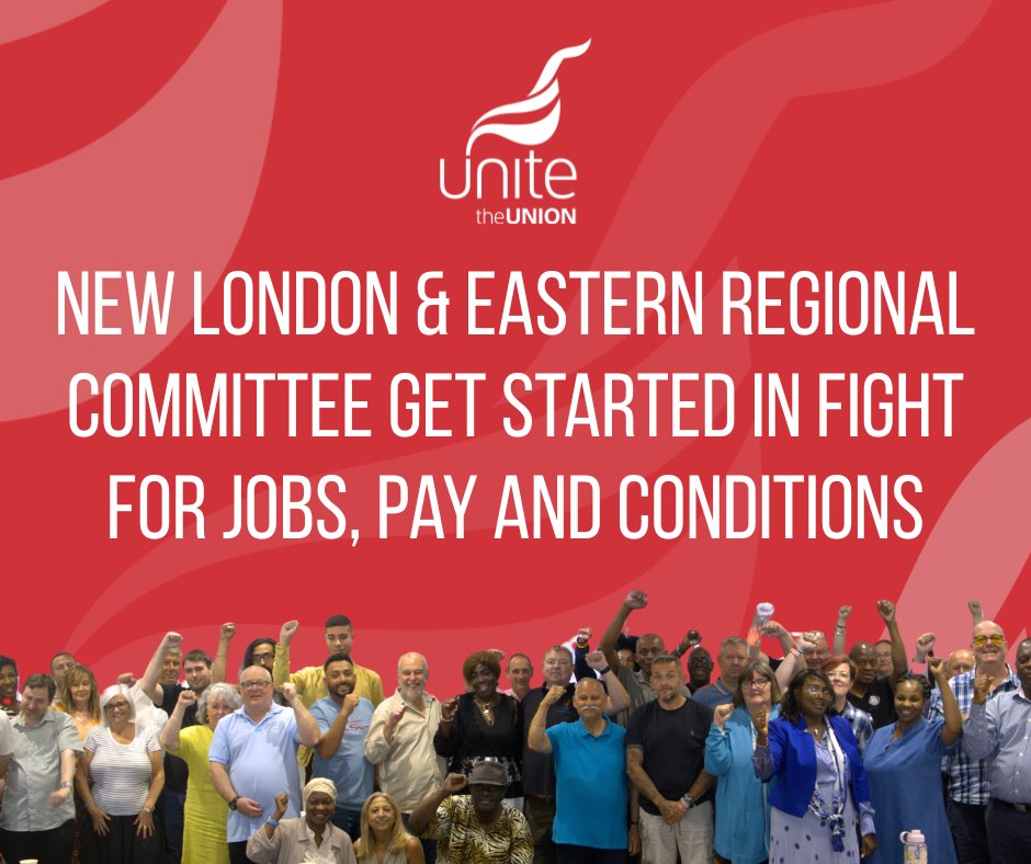 UniteLondonEast's tweet image. 🔥 Fired up by a fantastic policy conference, our newly-elected regional committee met for the first time today.
They'll be ensuring our region always fights for jobs, pay and conditions, and puts equality at the heart of everything we do industrially and politically.