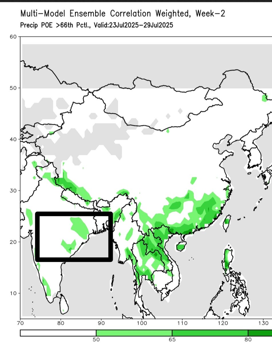 sarkar2472's tweet image. Recent global MME Outlook seen favouring enhanced rainfall activity over odisha, Southern parts of west Bengal, jharkhand and NW india during next two weeks. @NOAA #ECMWF.