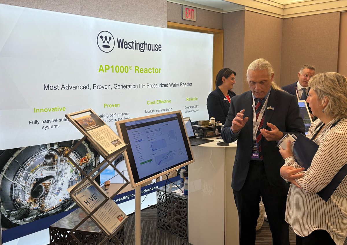 WECNuclear's tweet image. We’re live from the first-ever Energy Summit and Expo at @CarnegieMellon in Pittsburgh, where we are showing off our proven and ready-now AP1000® reactor technology to an enthusiastic crowd!
Among those in attendance are @POTUS @DonaldTrump, U.S. @Energy @SecretaryWright and…