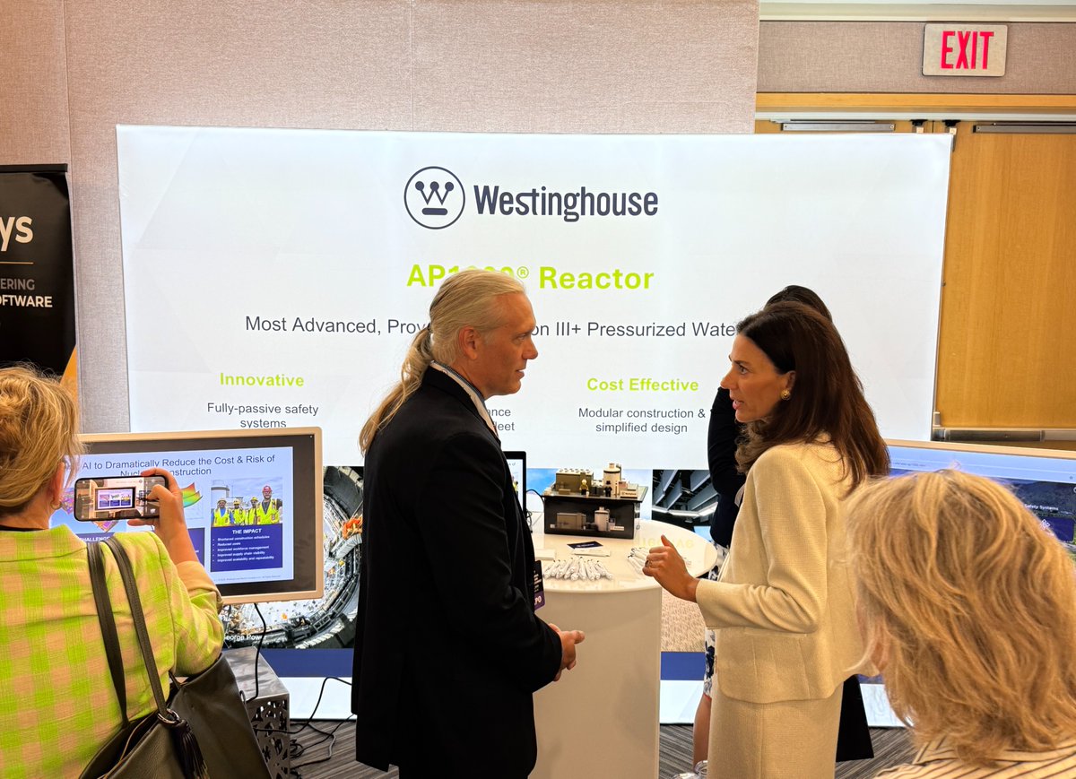WECNuclear's tweet image. We’re live from the first-ever Energy Summit and Expo at @CarnegieMellon in Pittsburgh, where we are showing off our proven and ready-now AP1000® reactor technology to an enthusiastic crowd!
Among those in attendance are @POTUS @DonaldTrump, U.S. @Energy @SecretaryWright and…