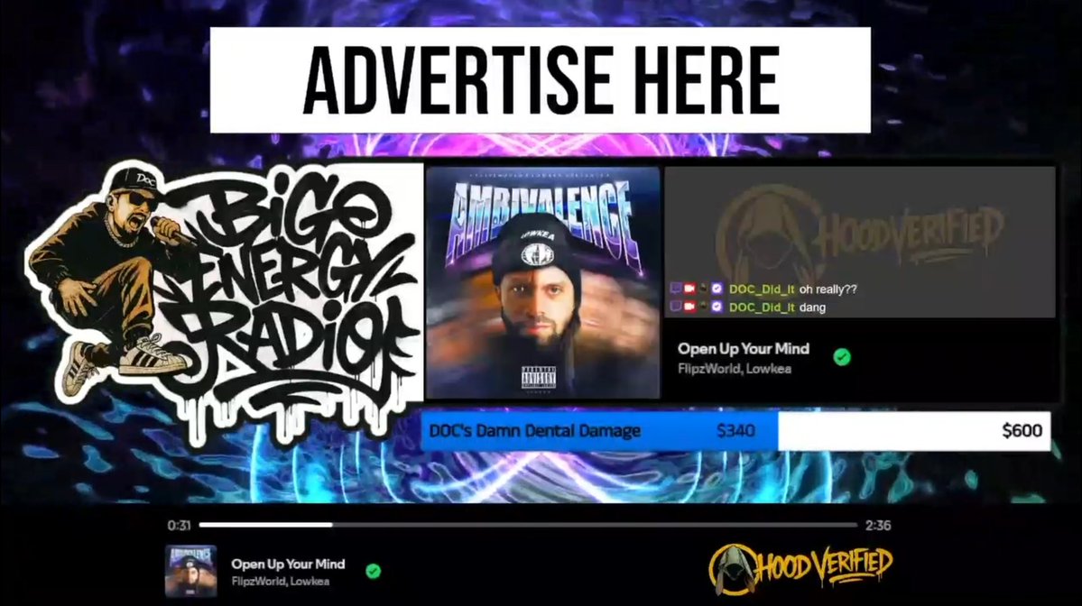 Open Up Your Mind by <a href="/Flipzworld/">Flipz</a> &amp; <a href="/lowkea713/">Lowkea 🌌</a> currently playing live on BIG ENERGY RADIO 🔴