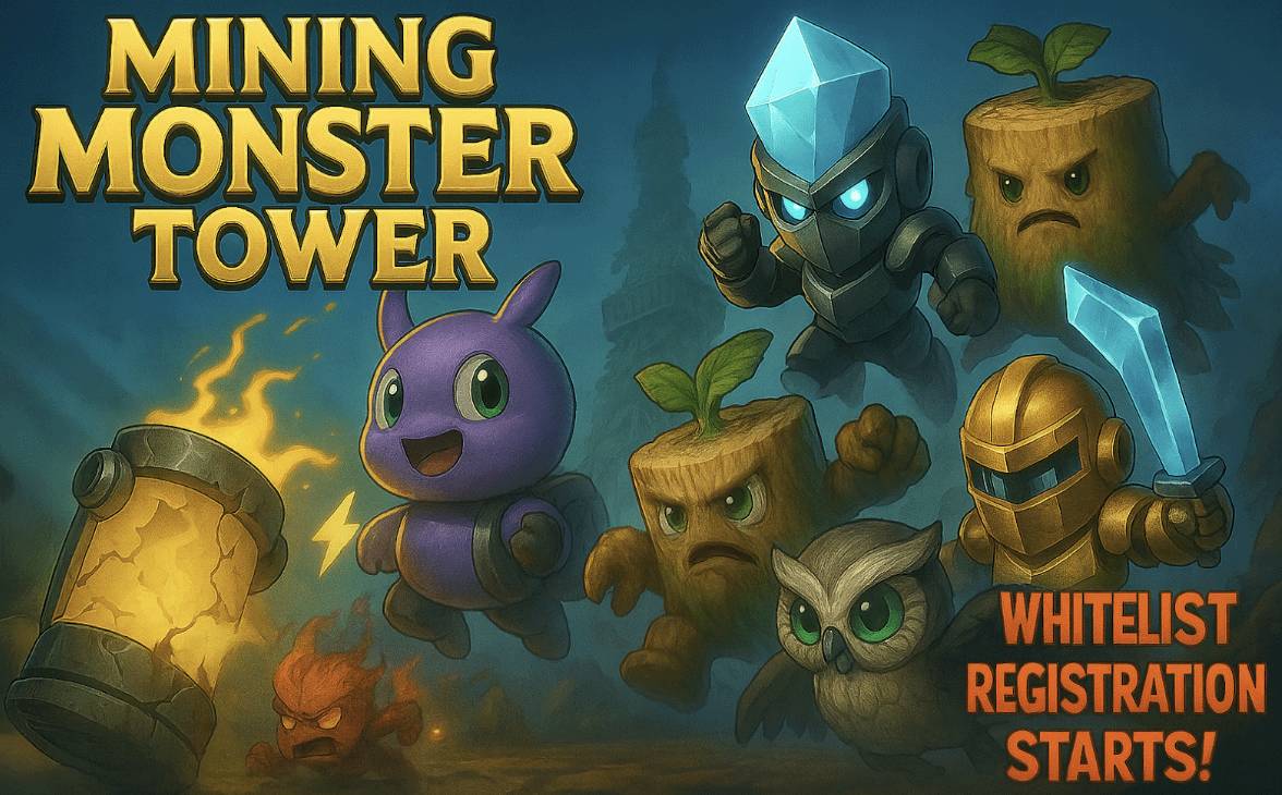 🎮【マイモン｜ホワイトリスト受付中！】
次世代Web3ゲーム《Mining Monster Tower》
ホワイトリスト登録を受付中✨

📝ホワイトリストに当選すれば…
・プレイ開始が優先的に🏃‍♂️
・限定特典のチャンスも⁉

⏳早期スタートの鍵は“今”🔑
登録はこちら👇
x.gd/3C2FU