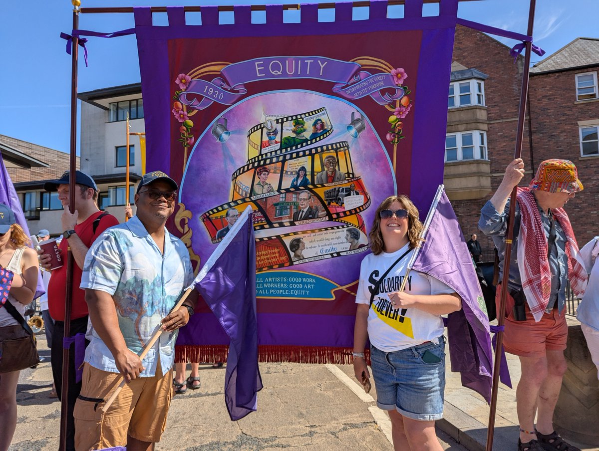 EquityUK's tweet image. Equity showed up strong at this year's Big Meeting ✊ Members from all over the UK joined fellow trade unionists in a powerful, joyful celebration of solidarity, working class life, and the trade union movement.
See you there next year!
#durhamminersgala #thebigmeeting