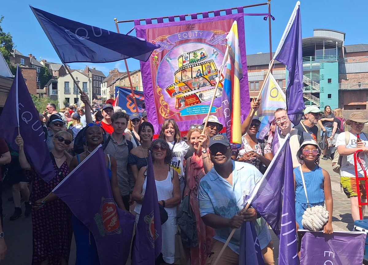 EquityUK's tweet image. Equity showed up strong at this year's Big Meeting ✊ Members from all over the UK joined fellow trade unionists in a powerful, joyful celebration of solidarity, working class life, and the trade union movement.
See you there next year!
#durhamminersgala #thebigmeeting
