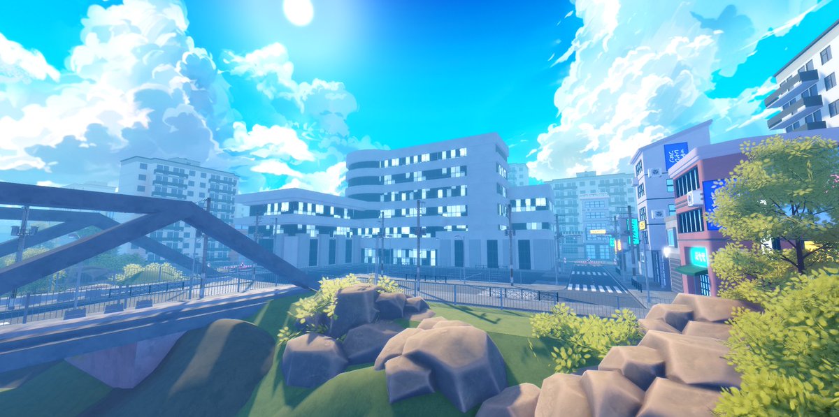 OmniKoi2's tweet image. Karakura Town

#roblox #robloxstudio #robloxart #robloxdev
