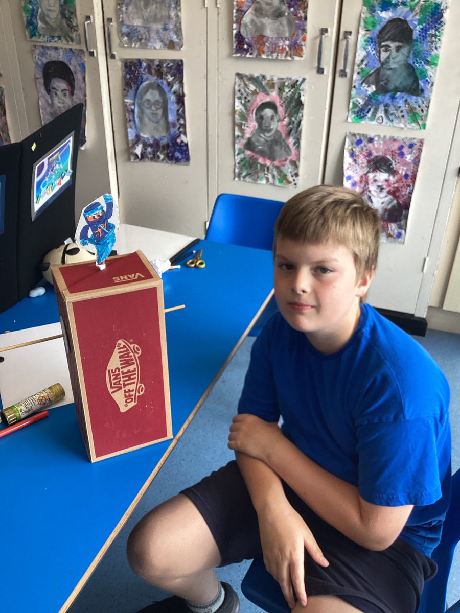 Year 5 have been using cams to make moving figures this afternoon. They showed amazing creativity and resilience to keep tweaking their mechanisms until they worked.