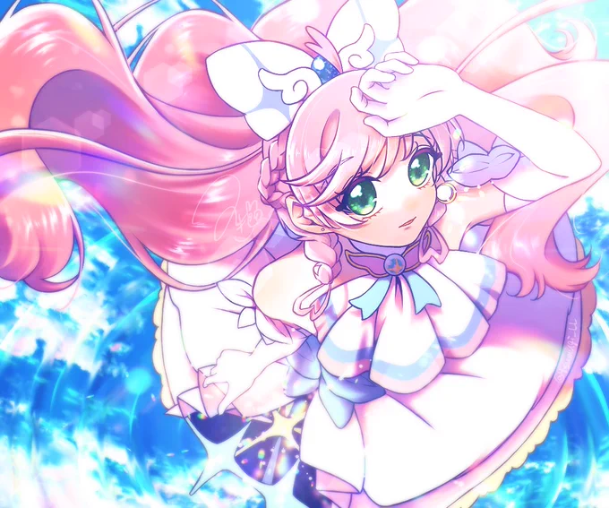 プリズムちゃんおめでとう〜 過去絵でお祝い失礼します……! #キュアプリズム生誕祭2025