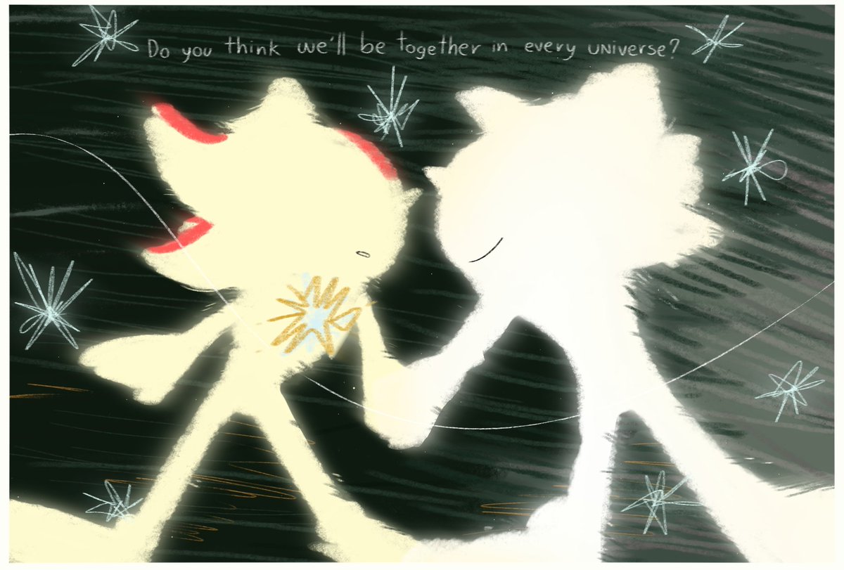 Do you think we'll be together in every universe ? 
#Sonadow #Shadonic