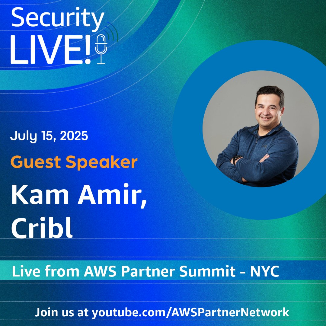 Cribl (@cribl_io) on Twitter photo 📽️ TODAY at 2:06pm ET, tune in to #SecurityLIVE! from AWS Partner Summit NYC!
Hear how Cribl + <a href="/AWS/">Amazon Web Services</a> are helping customers rethink their data strategy by making it easier to modernize, reduce complexity, and unlock long-term flexibility.
Watch here: bit.ly/40Rx6r3 📽️ TODAY at 2:06pm ET, tune in to #SecurityLIVE! from AWS Partner Summit NYC!
Hear how Cribl + <a href="/AWS/">Amazon Web Services</a> are helping customers rethink their data strategy by making it easier to modernize, reduce complexity, and unlock long-term flexibility.
Watch here: bit.ly/40Rx6r3