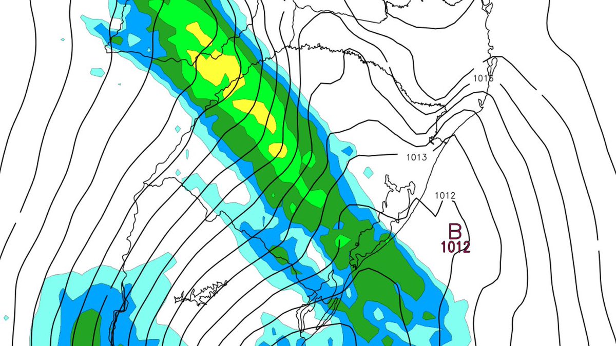 metsul's tweet image. ⚠️ AVISO | Frente fria vai mudar o tempo com chuva, vento e nova queda da temperatura. ▶️ metsul.com/2025-07-15-fre…