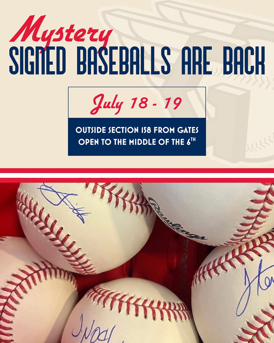 CLEInspires's tweet image. Mystery signed baseballs are back at Progressive Field Friday and Saturday! With a $50 donation to Cleveland Guardians Charities, pick a mystery baseball that has been signed by someone on our roster.
Last year, these sold FAST so make sure to stop by and get yours! We will be…