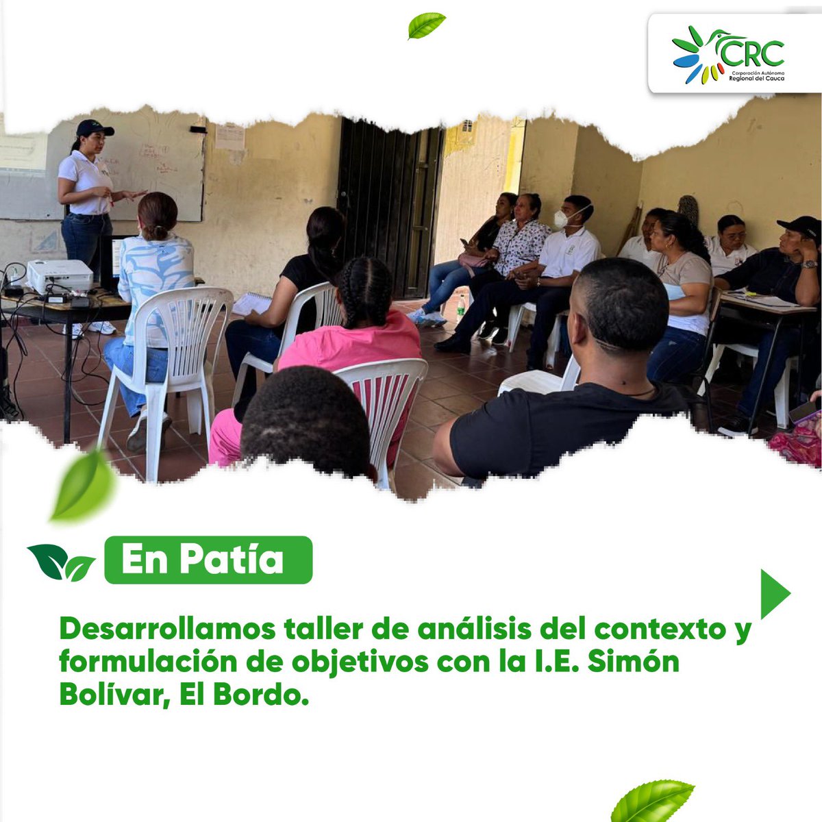 🌿 Semana de la Educación Ambiental
¡Formando líderes por un futuro sostenible! 
📚Desde diferentes rincones del Cauca seguimos fortaleciendo la conciencia ambiental a través de procesos educativos que inspiran transformación.
¡Sigamos sembrando conciencia en nuestro territorio!