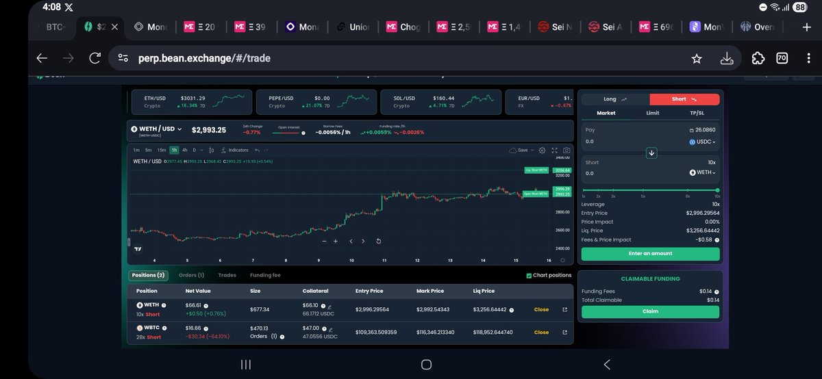 0xKvnq's tweet image. I checked the price of @blench and @molandaks_xyz NFTs then I realised I needed to add more shorts 🙃
wen increase leverage @Bean_DEX??