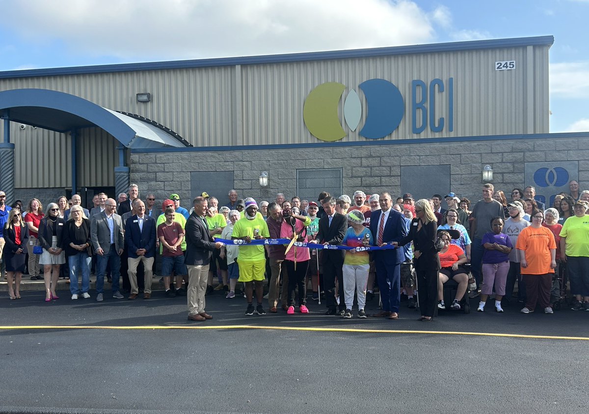 We were honored to attend this morning’s ribbon-cutting for BCI (Boone Center Inc.), an organization empowering adults with disabilities through meaningful employment. Their programs provide support so individuals can access the work of their choice and ability.