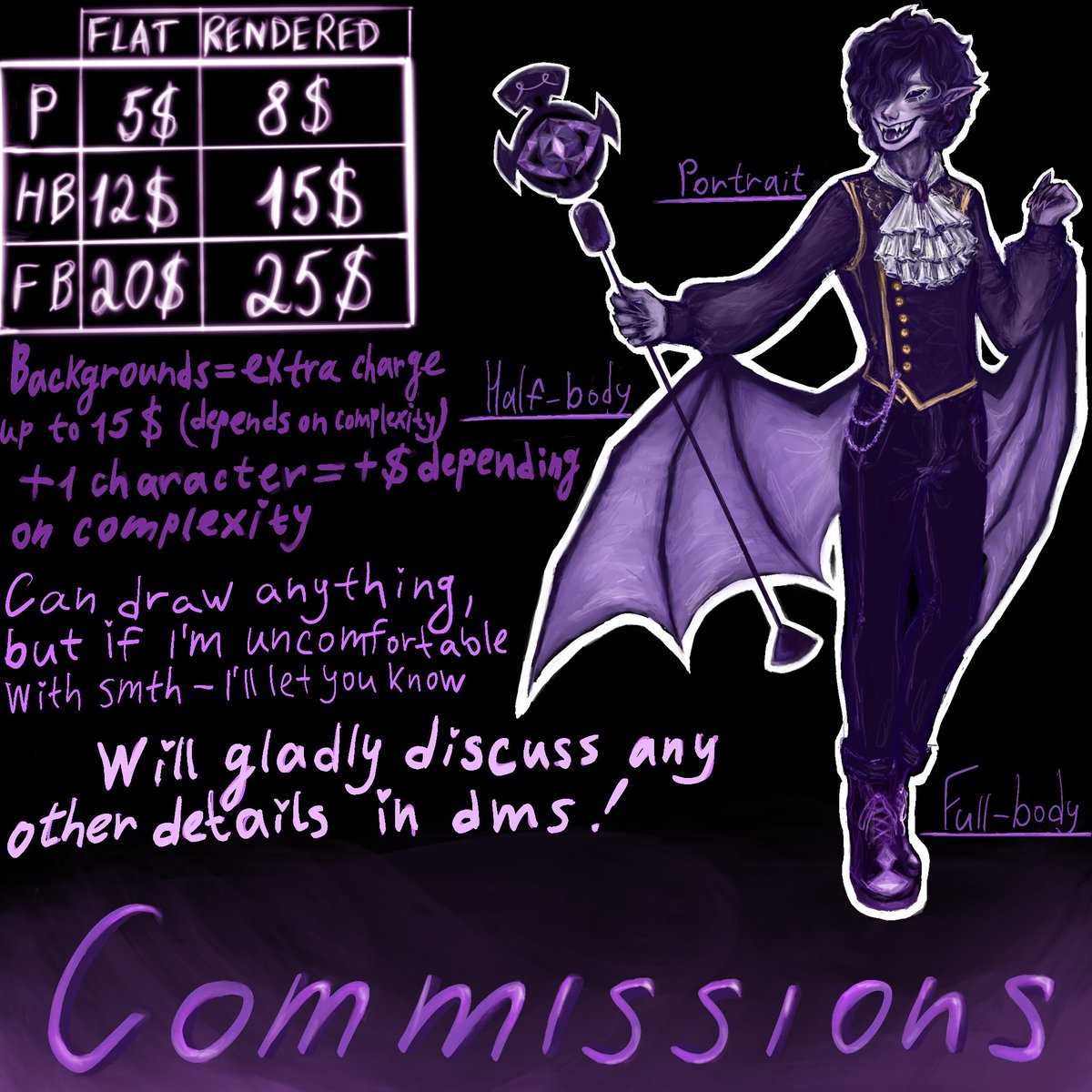 sammy:p(COMMS OPEN!!!) tweet media