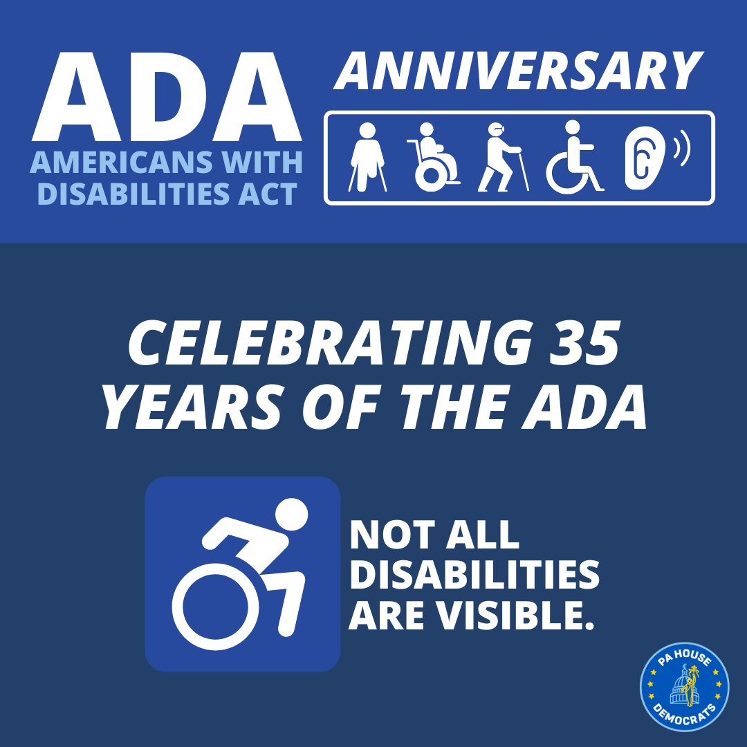 RepHeatherBoyd's tweet image. This July, we celebrate 35 years of the Americans with Disabilities Act — a landmark law protecting the rights of people with disabilities. 📷 Let's continue to break down barriers and remember: not all disabilities are visible.