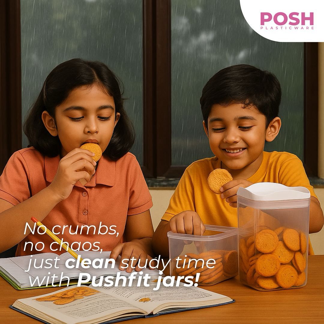 poshplasticware's tweet image. Study time made sweeter with snacks in Pushfit jars!
No mess, no moisture โ just fresh bites every time.
Get yours now ๐ซโจ - DM us or click here poshplasticware.com/products/pushfโฆ
#PushfitJars #StudySnacks #SnackSmart #fyp #explore