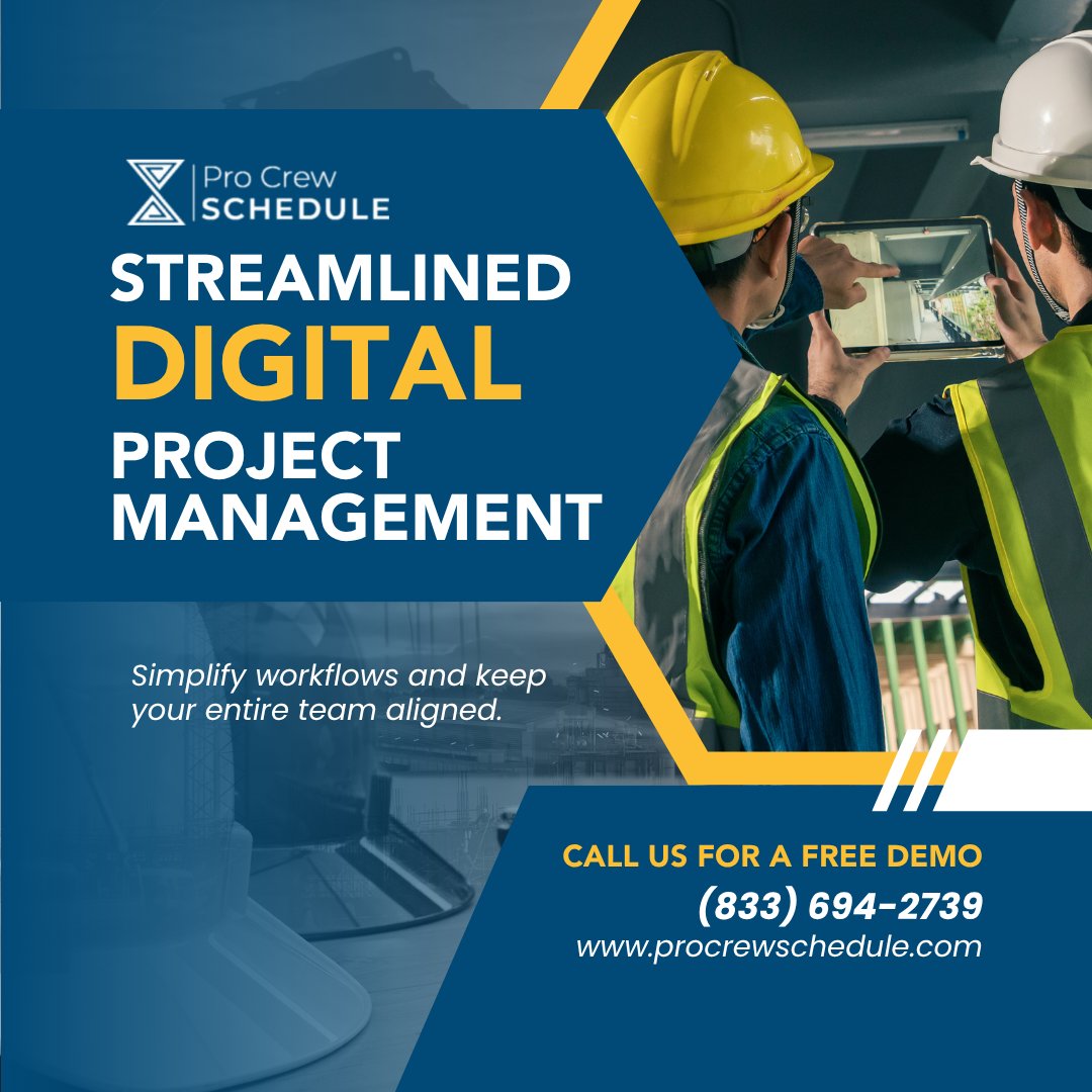 procrewschedule's tweet image. One platform. Unlimited storage. Total control. 🛠️
Go paperless, stay compliant &amp;amp; reduce delays with @procrewschedule 

📂 Secure cloud storage
📲 Instant access
📊 Streamlined project management

📅 Book your FREE demo: procrewschedule.com/request-a-demo/
#SmartConstruction #EfficiencyTools