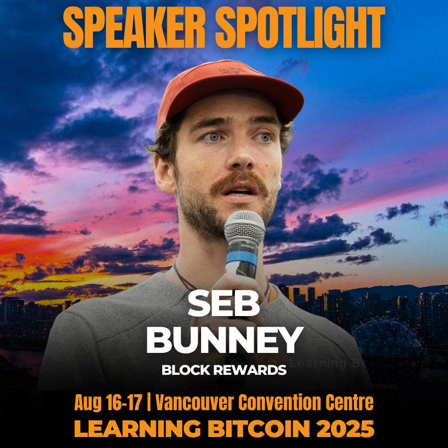 Learning Bitcoin (@learningbtc_ca) on Twitter photo 🎤 Speaker Spotlight: Seb Bunney
We’re excited to welcome <a href="/sebbunney/">Seb Bunney</a>, CIO of <a href="/Block_Rewards/">Block Rewards</a>, co-founder of <a href="/LookingGlassEdu/">LookingGlass</a> and author of The Hidden Cost of Money, to Learning Bitcoin 2025!
Seb is dedicated to empowering individuals with a deeper understanding of economics, 🎤 Speaker Spotlight: Seb Bunney
We’re excited to welcome <a href="/sebbunney/">Seb Bunney</a>, CIO of <a href="/Block_Rewards/">Block Rewards</a>, co-founder of <a href="/LookingGlassEdu/">LookingGlass</a> and author of The Hidden Cost of Money, to Learning Bitcoin 2025!
Seb is dedicated to empowering individuals with a deeper understanding of economics,