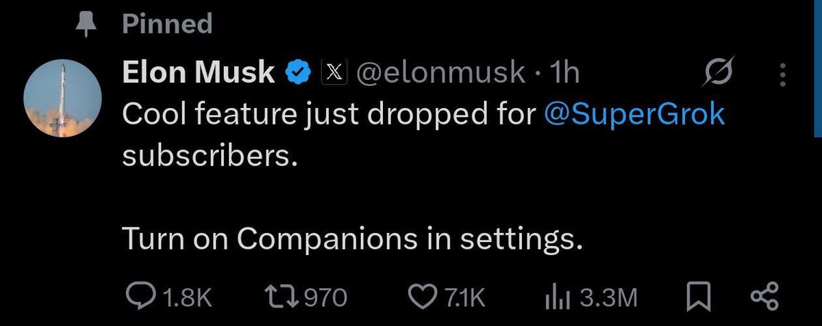 <a href="/cb_doge/">DogeDesigner</a> When was the last time a “mistake” went this viral?

Elon said Supergrok.
Next thing we see — verified handle.
Now the CT crowd is full FOMO 🧠💥

This is the correct Grok.
This is $SUPERGROK.

CA: 0x00869e8e2e0343edd11314e6ccb0d78d51547ee5
🔗 <a href="/Super_Grok_X/">SUPERGROK</a>