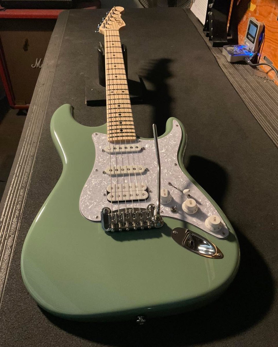 Fullerton Deluxe Legacy HSS in Matcha Green over alder. Built for G&amp;L Premier Dealer @MusiciansFriend.