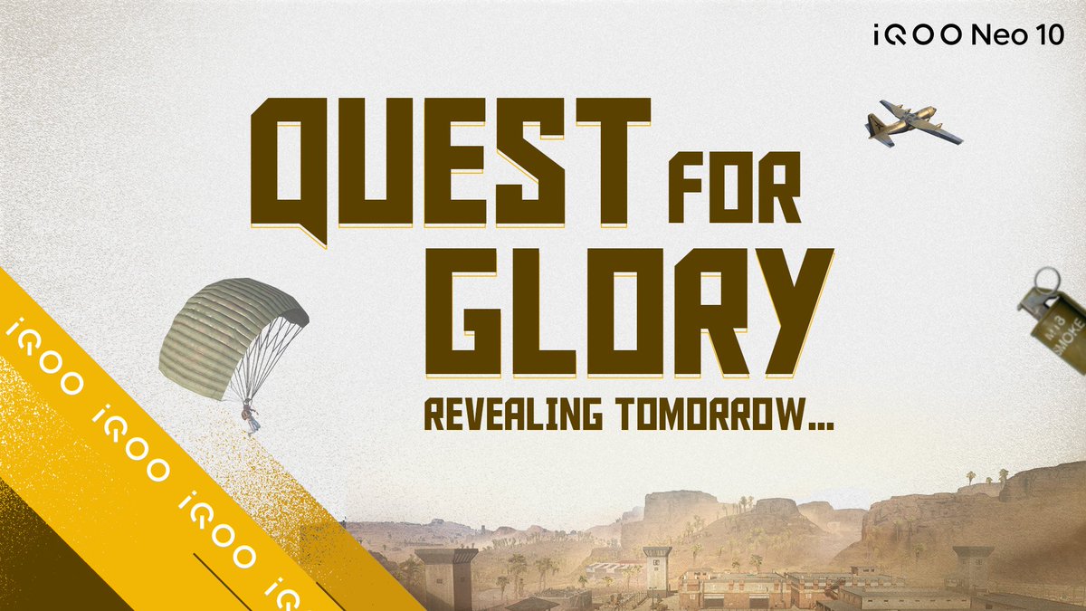 TechSAM009's tweet image. Quest For Glory Revealing Tomorrow 🎮😍 #StayTuned
@IqooInd 
@nipunmarya 
@parakram_h
