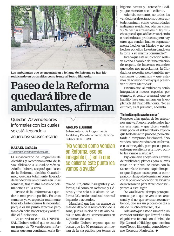 thenobatou's tweet image. Hola, @infobaemexico @OmarTMora11. Esta nota es de una entrevista exclusiva de @El_Universal_Mx . Aprendan a citar y a dar crédito.
Y todavía la firman!
