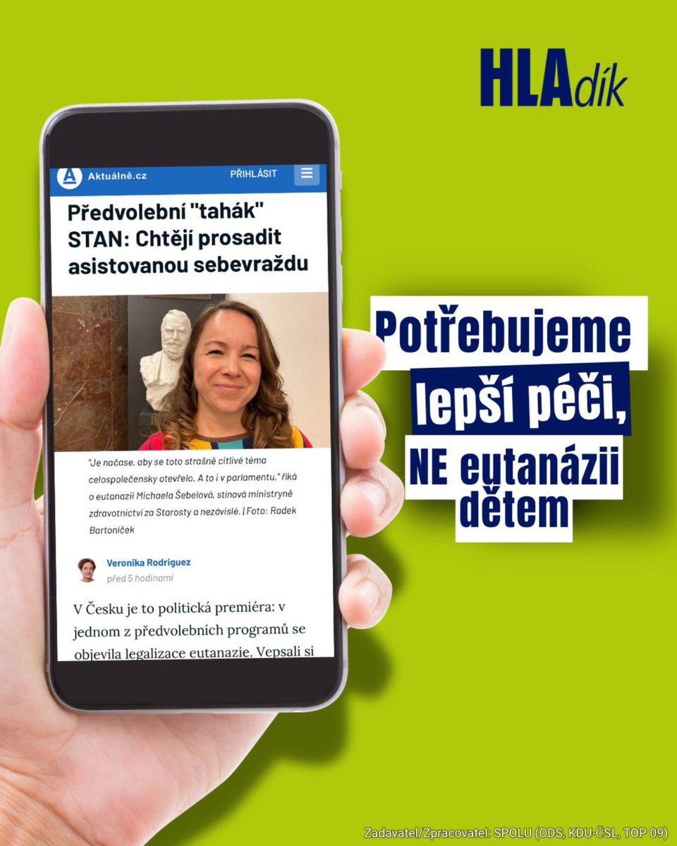 hladikpe's tweet image. Možnost asistované sebevraždy u dětí od 14 let? 😳 Myslím, že to není ta správná cesta. Místo řešení podstaty problému, tedy podpory kvalitní hospicové a paliativní péče, je rezignací systému lidem skutečně pomoci.
Jednou z nejtěžších věcí, které jsem kdy zažil, bylo sledovat…