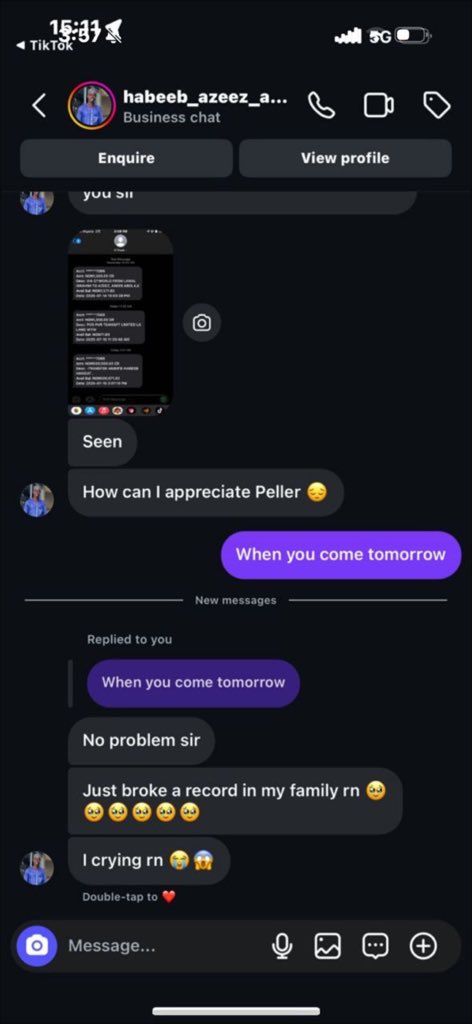 Wow! Peller has paid his master degree holder camera man 500k and he’s starting work tomorrow! The guy don break record for him family! 👀