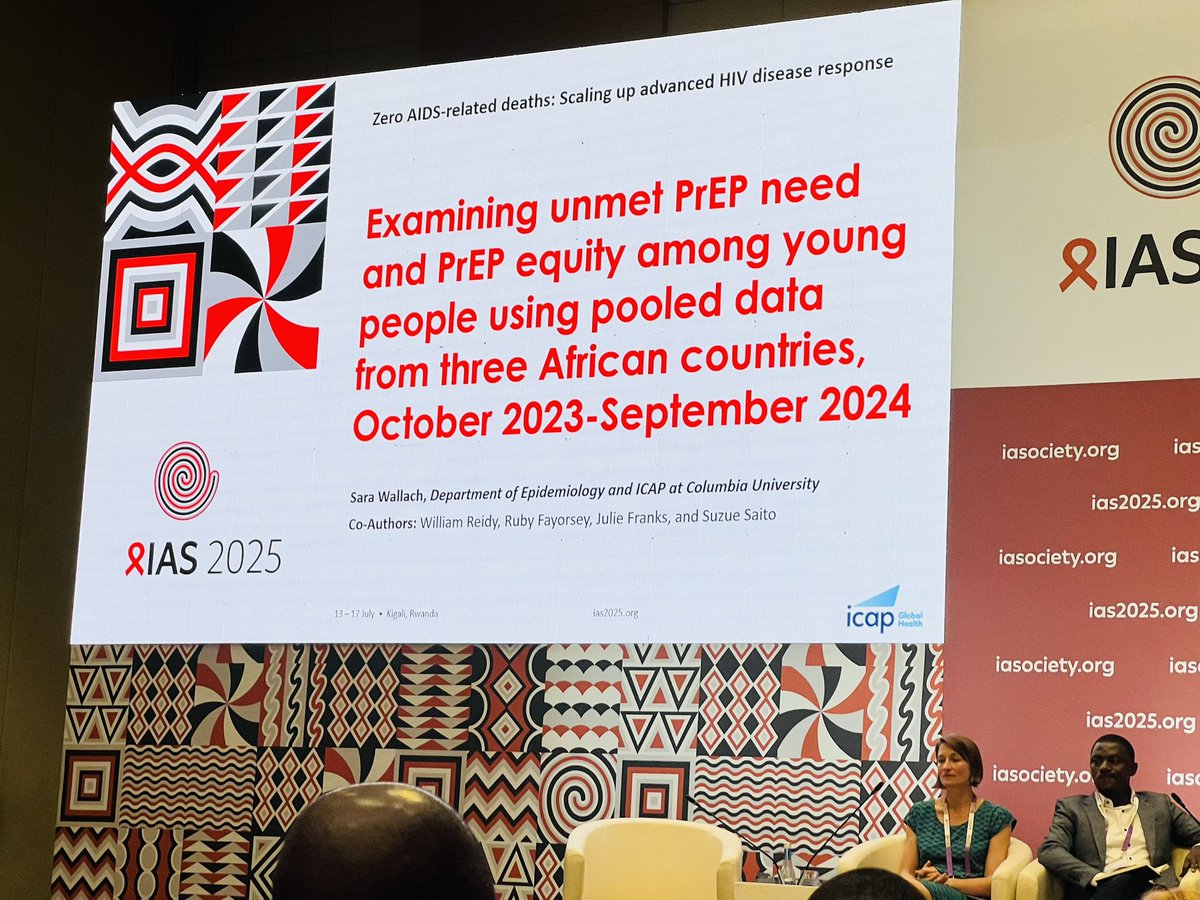 Dareforprogress's tweet image. Another powerful abstract at #IAS2025! “Examining unmet PrEP need and PrEP equity among young people” using pooled data from three African countries. This research sheds light on where gaps still exist and what it will take to make PrEP access truly equitable for young people.