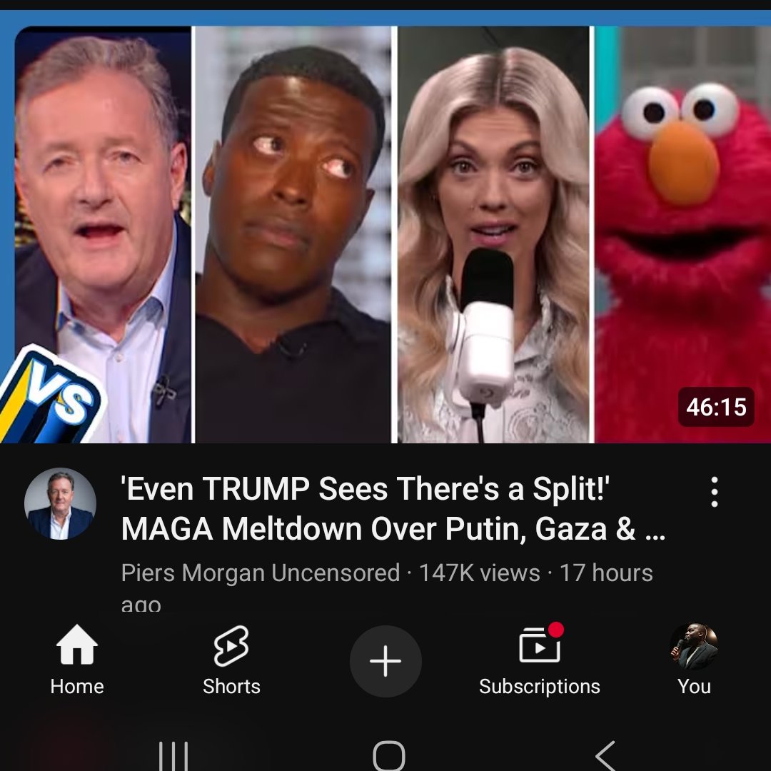 nelsabbey's tweet image. You might not agree with everything Piers Morgan does, but as a civilisation, we must all accept that his thumbnail game is on point. Genuinely captures the essence of his show.