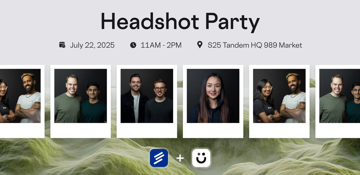 awesomic's tweet image. We’re hosting a headshot party in SF — with @tryfondo !
It’s a relaxed get-together for @ycombinator founders:
📸 Free pro headshots to update your X
🧑💻 Access to Awesomic app
🥂 Drinks, snacks + smart convos
Only 30–50 spots. Join the event 👇
lu.ma/vwjct2a0